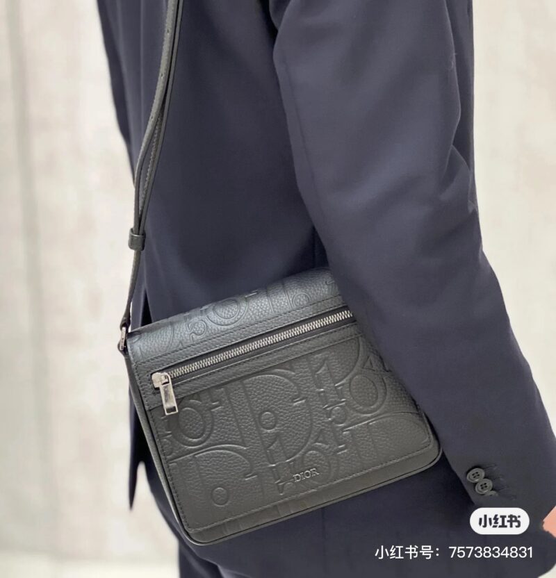 b869b4d4e7.jpg Dior embossed crossbody bag