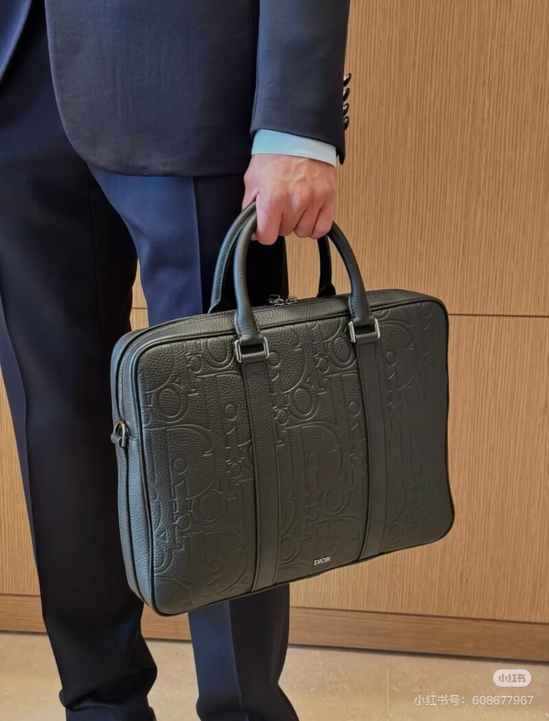 Dior briefcase made of cowhide