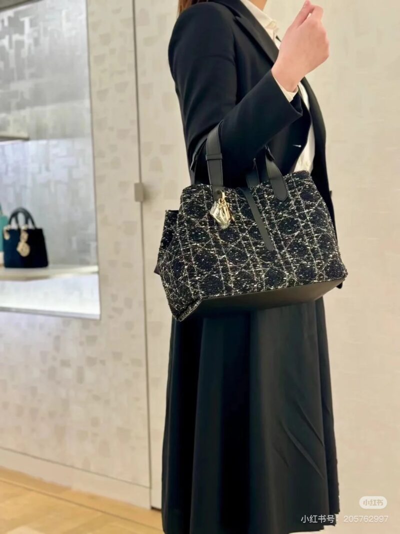 Dior new coarse woolen toujours bag, 25 new bags # Dior new