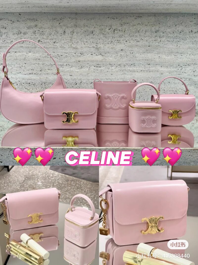 cf7e3062c7.jpg CELINE 2023 New Year Series Popularity Pack with Dreamy Cherry Blossom Powder CELINE, this "cherry blossom powder" is so beautiful that it's too foul! Classic small square bag, half The moon saddle is dyed with dreamy pink, and Lisa and Jessica are s...