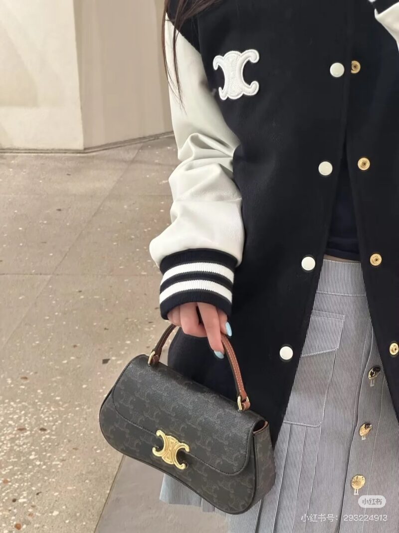 Celine Triumphal Arch Old Flower Handbag Shoulder Bag
