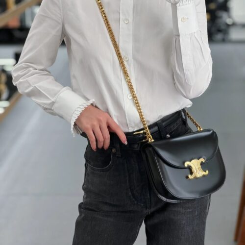 Celine chain saddle bag
