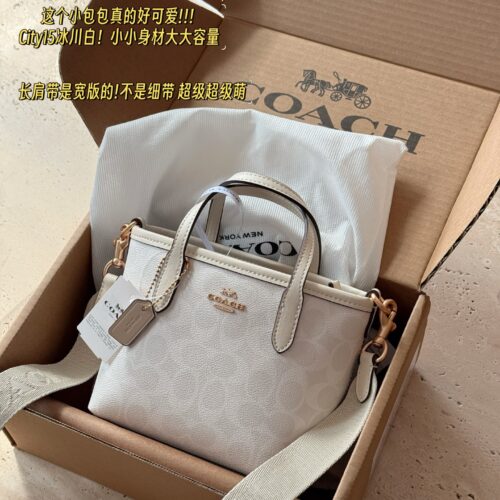 210 box
size：15*14cm
New Product C Mini Tote 15
A very refreshing color
A cute little one is enough for daily use!
City, this mini tote! So cute!!
City15 Glacier White!