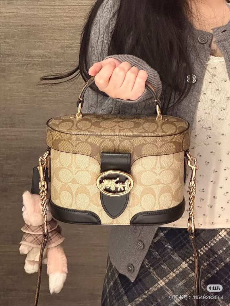 Coach small box bag, small box bag, makeup bag
