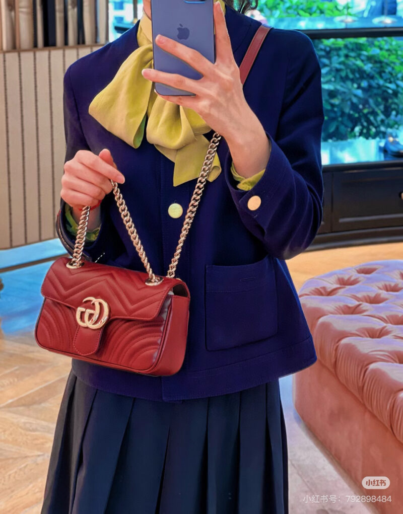 Gucci Marmont is the first choice for babies born in their zodiac year after getting married in red