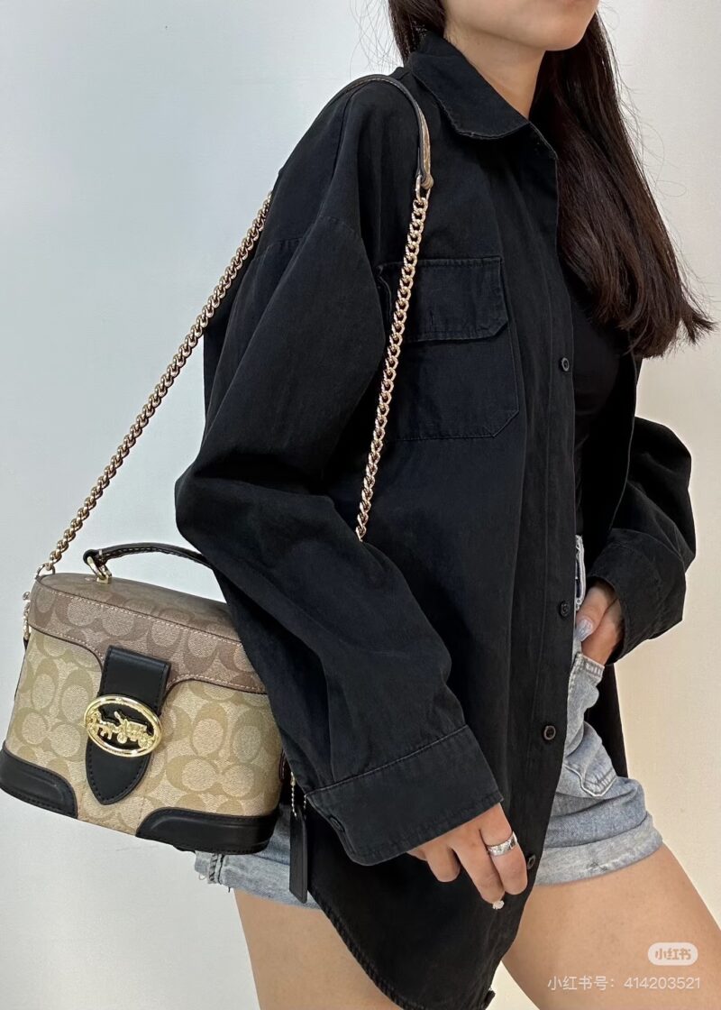 Coach small box bag, small box bag, makeup bag
