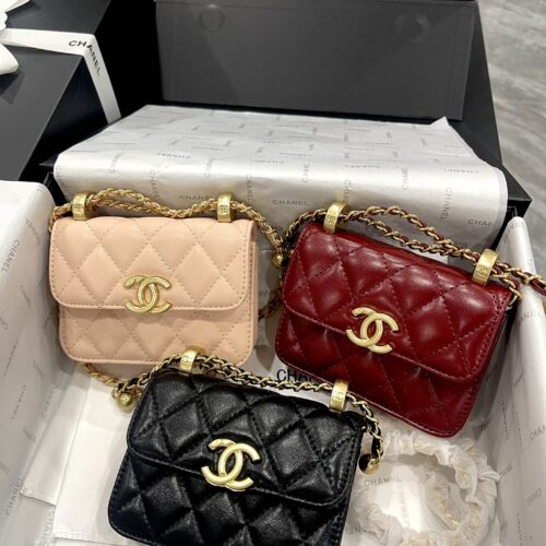 Double Gold Bead Mini Mouth Red Envelope