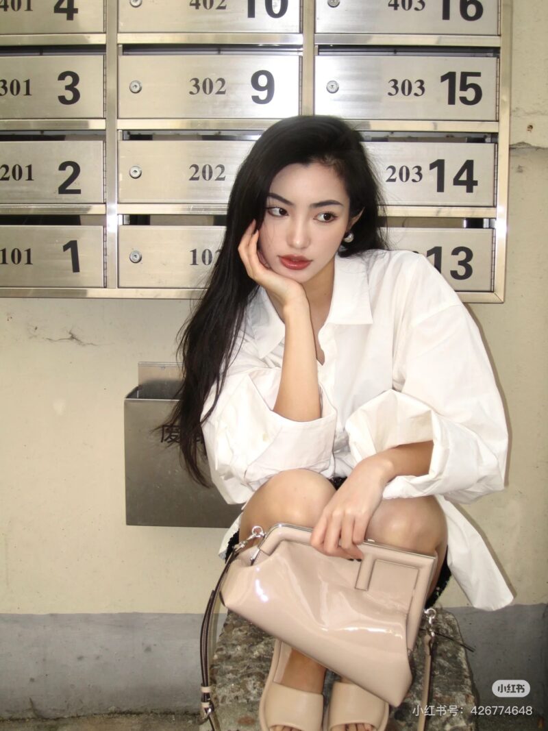 Fendi shiny leather