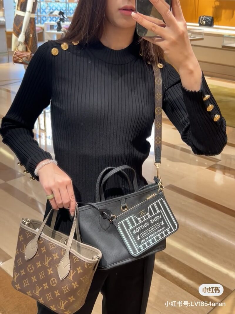 Double sided mini tote